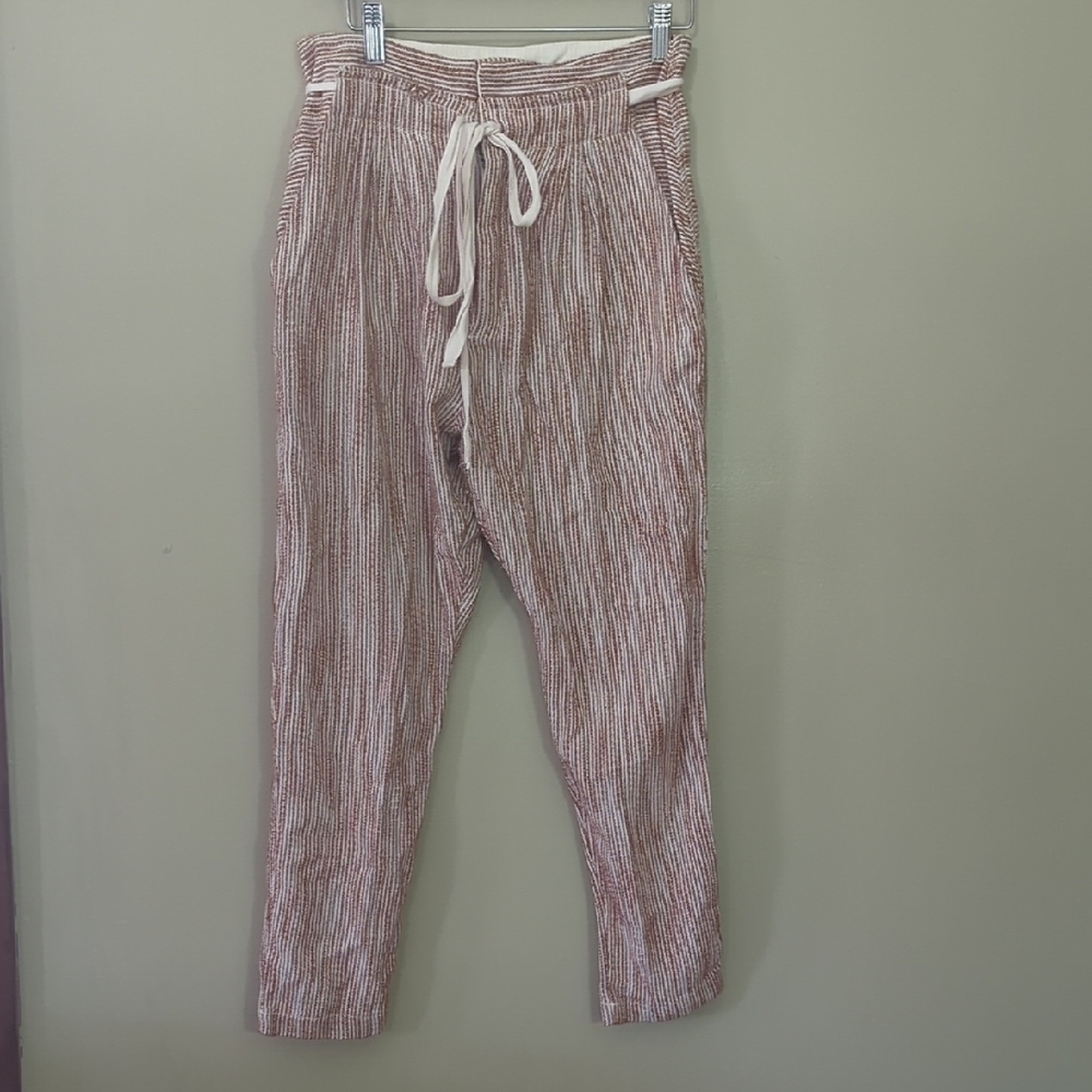 Free People Striped Drawstring Pants
